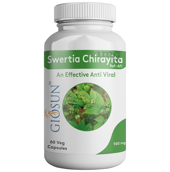 Giosun Swertia Chirayita 500mg Veg Capsule