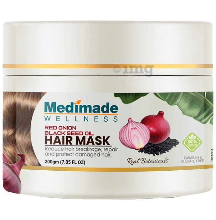 Medimade Wellness Red Onion Black Seed Oil Hair Mask (200gm Each)