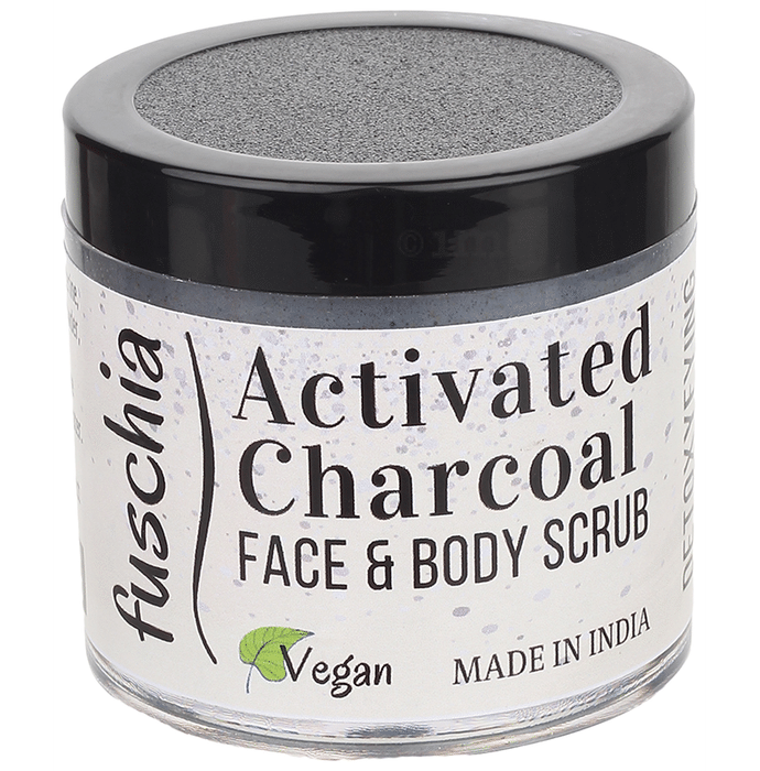 Fuschia Activated Charcoal Detoxifying Face & Body Scrub