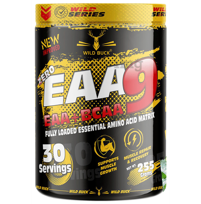 Wild Buck EAA+BCAA 9 Fully Loaded Essential Amino Acids Matrix Virgin Mojito