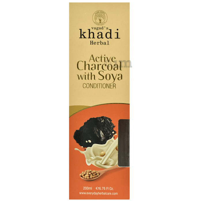 Vagad's Khadi Herbal Conditioner Active Charcoal with Soya