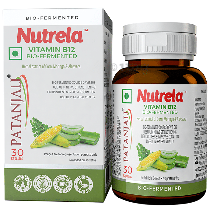 Patanjali Nutrela Vitamin B12 Bio-Fermented Capsule