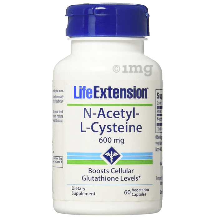Life Extension N-Acetyl-L-Cysteine 600mg Vegetarian Capsule