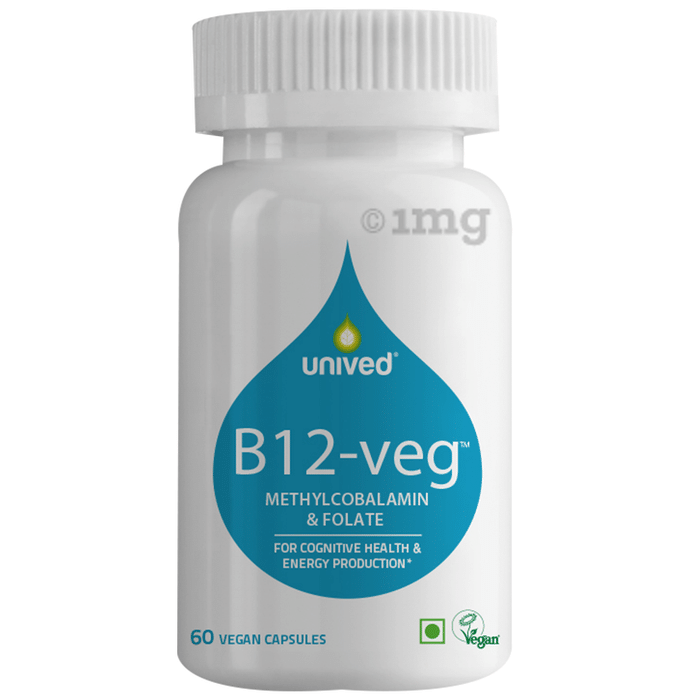 Unived B12-Veg Methylcobalamin & Folate Vegan Capsule