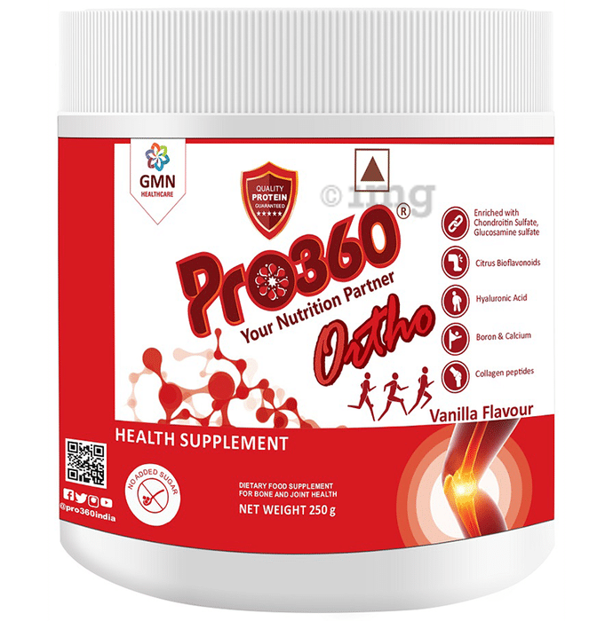 Pro360 Ortho Nutrition for Bone & Joint Health | No Added Sugar | Flavour Vanilla Non Veg
