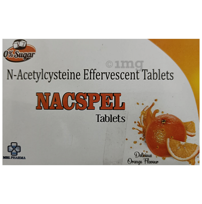 Nacspel Effervescent Tablet Orange Sugar Free