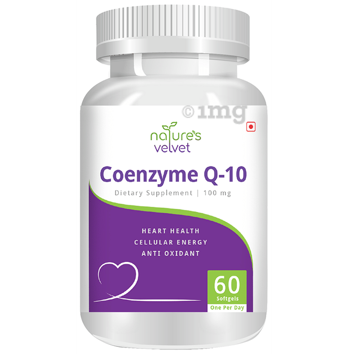 Nature's Velvet Coenzyme Q-10 100mg Softgels