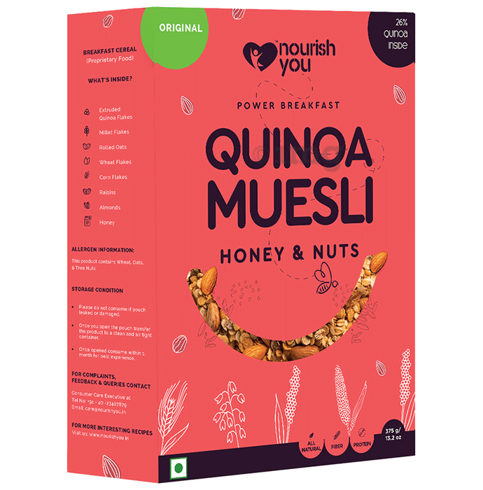 Nourish You Quinoa Muesli - Honey and Nuts
