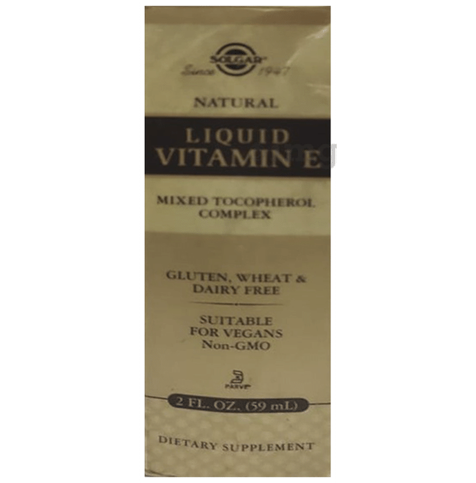 Solgar Natural Liquid Vitamin E Mixed Tocopherol Complex Drop