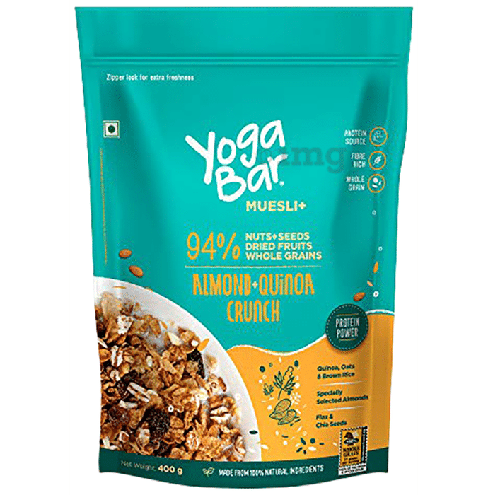Yoga Bar Muesli+ with Antioxidants & Omega 3 | Almond+Quinoa Crunch