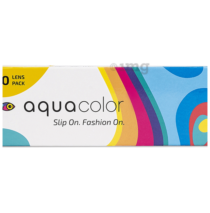 Aquacolor Daily Disposable Colored Contact Lens with UV Protection Steel Blue