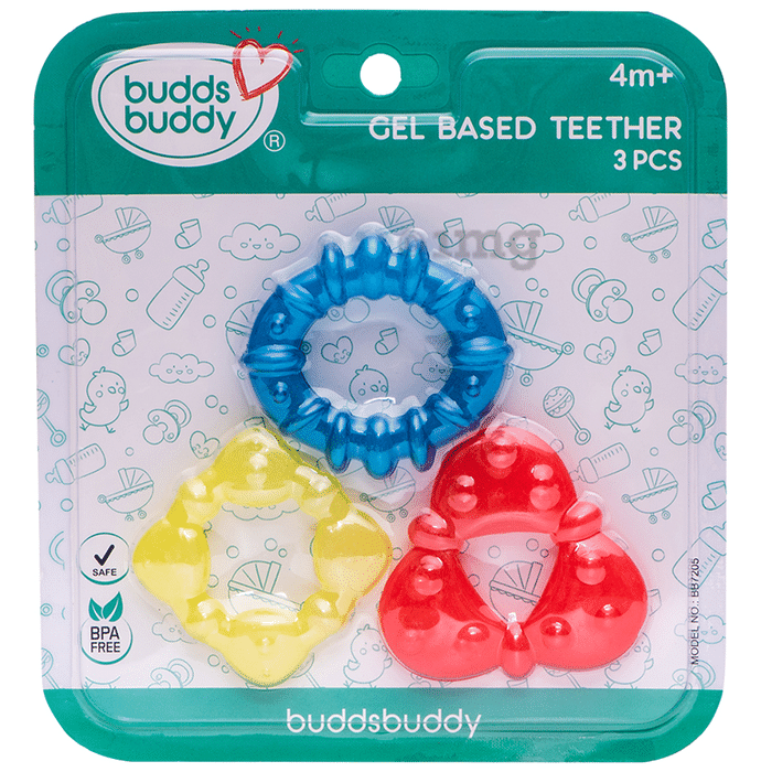 Buddsbuddy Gel Based 4m+ Teether Multicolor