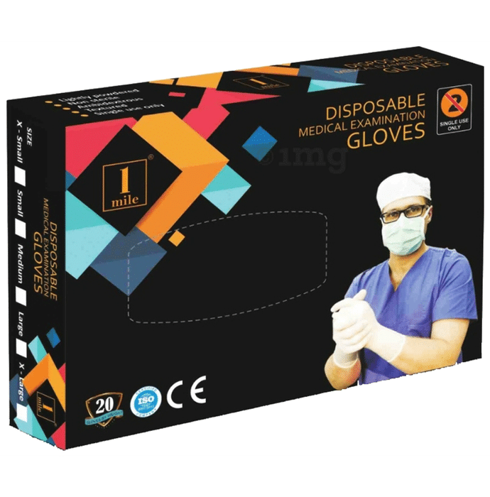 1Mile Disposable Medical Examination Glove XS
