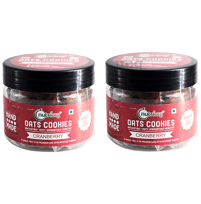 Nutriorg Oats Cookies (110gm Each) Cranberry