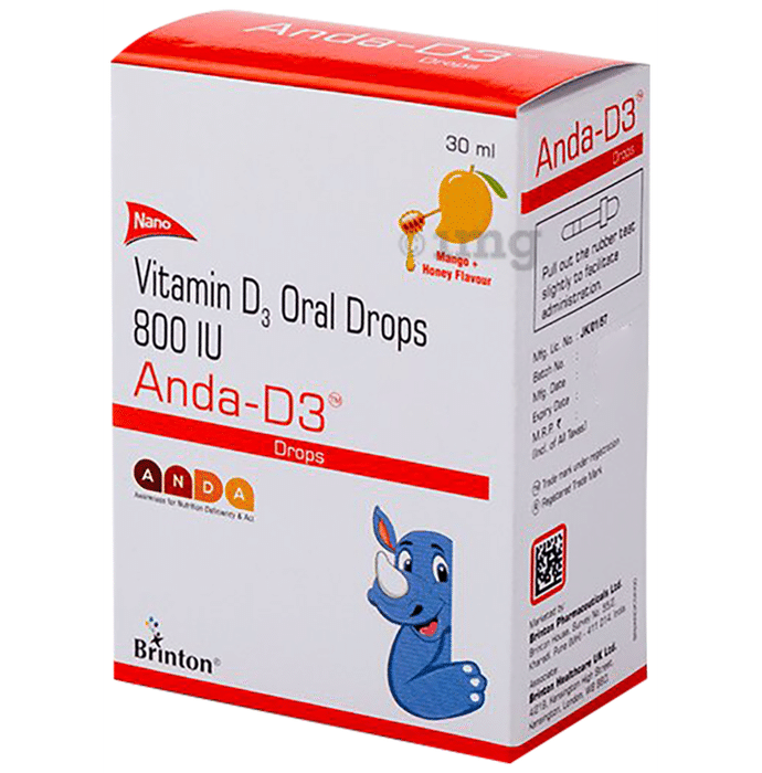 Anda D3 Oral Drops Mango & Honey