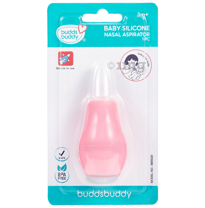 Buddsbuddy BB5020 Premium Baby Nasal Aspirator Pink