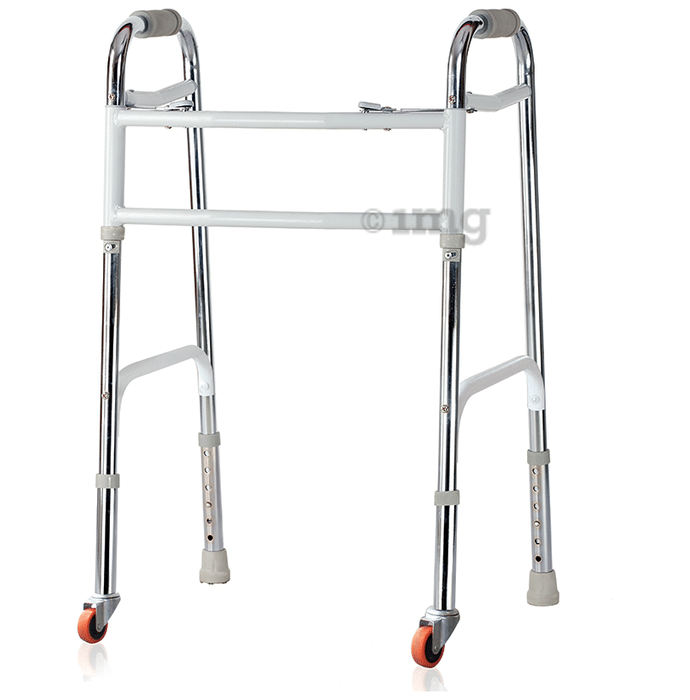Tynor L 29 Walker Invalid's HD with Front Wheels Silver Universal