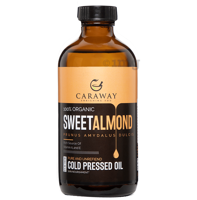 Caraway 100% Organic Sweet Almond Cold Pressed Oil