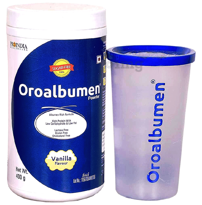 Proindia Healthcare Oroalbumen | Albumen Rich Formula with High Protein | Flavour Powder Vanilla