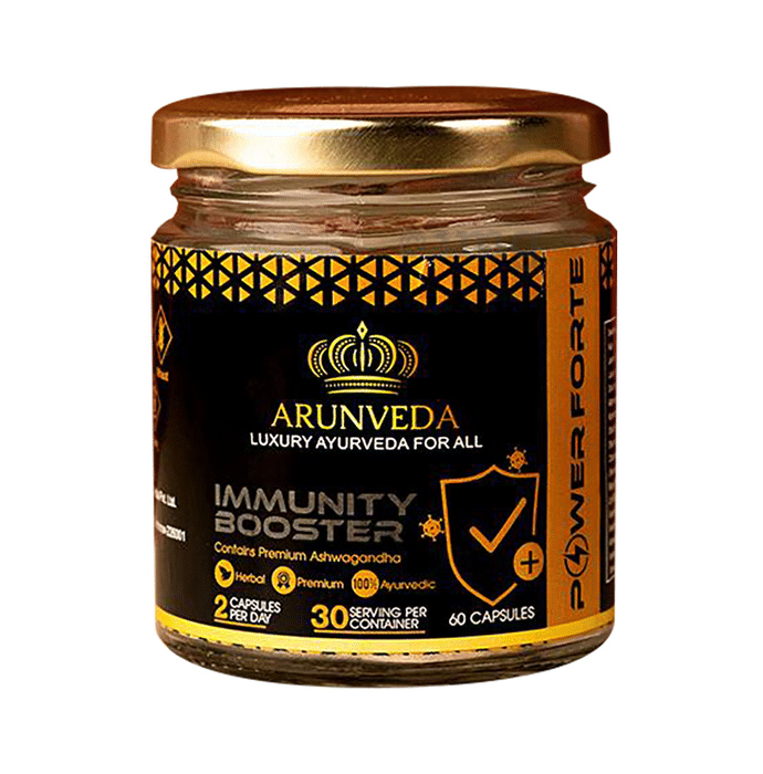 Combo Pack of Arunveda Immunity Booster Capsule (60 Each) & Pro Digestive Supplement Pill (296gm)