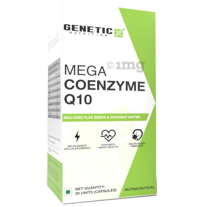 Genetic Nutrition Mega Coenzyme Q10 Capsule