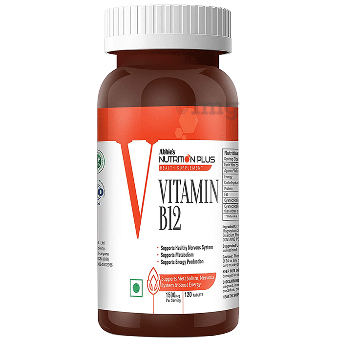 Abbie's Nutrition Plus Health Supplement Vitamin B12 Tablet