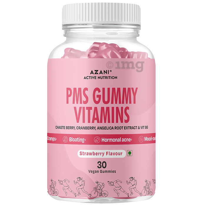 Azani Active Nutrition PMS Vitamins Gummies Strawberry Buy bottle of