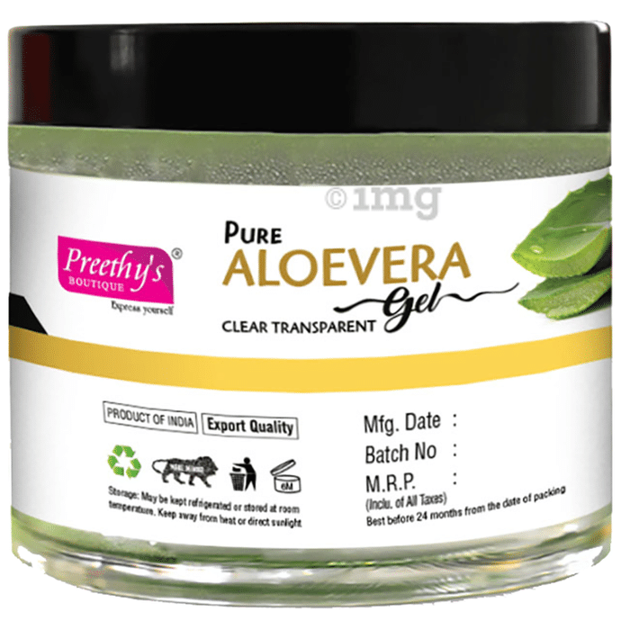 Preethy's Boutique Pure Aloevera Clear Transparent Gel