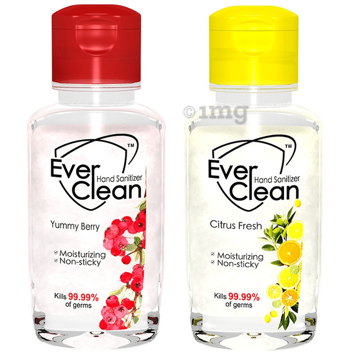 Ever Clean All In 1 Sanitizer (60ml Each) Citrus Fresh 1 Yummy Berry 1