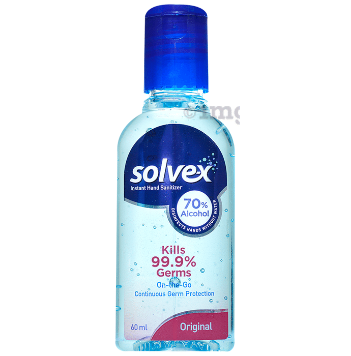 Solvex Instant Hand Sanitizer 70% Alcohol (60ml Each) Original