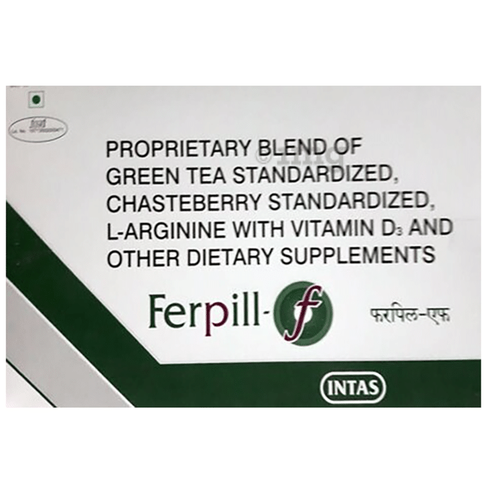 Ferpill-F Tablet with Green Tea Extract, Chasteberry, L-Arginine & Vitamin D3