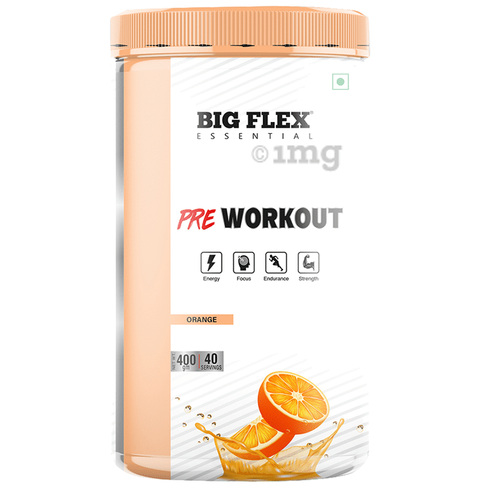 Big Flex Pre Workout Powder Orange