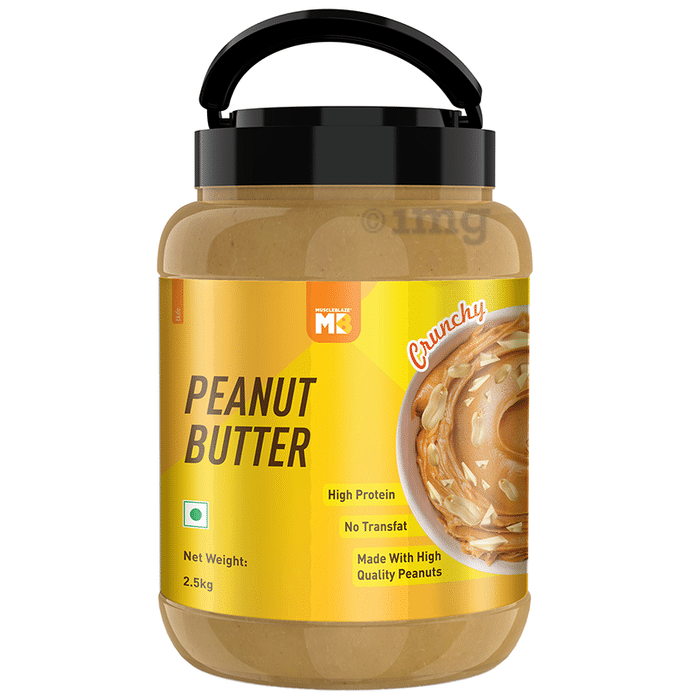 MuscleBlaze Peanut High Protein with Added Flaxseeds | Butter Crunchy