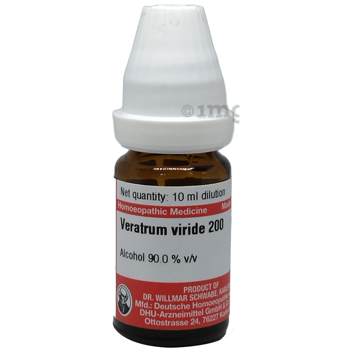 Dr Willmar Schwabe Germany Veratrum Viride Dilution 200