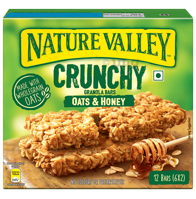 Nature Valley Crunchy Granola Bar (42gm Each) Oats & Honey