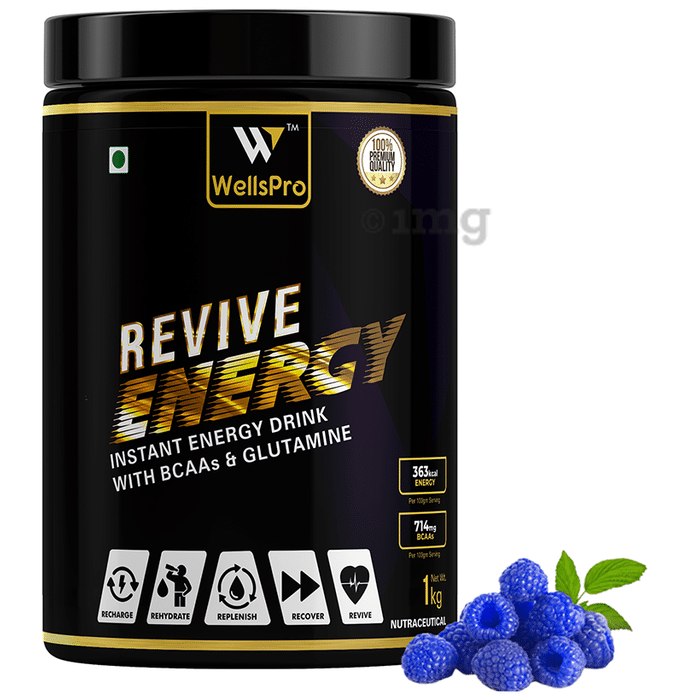 WellsPro Revive Instant Energy Drink (1kg Each) Blue Raspberry