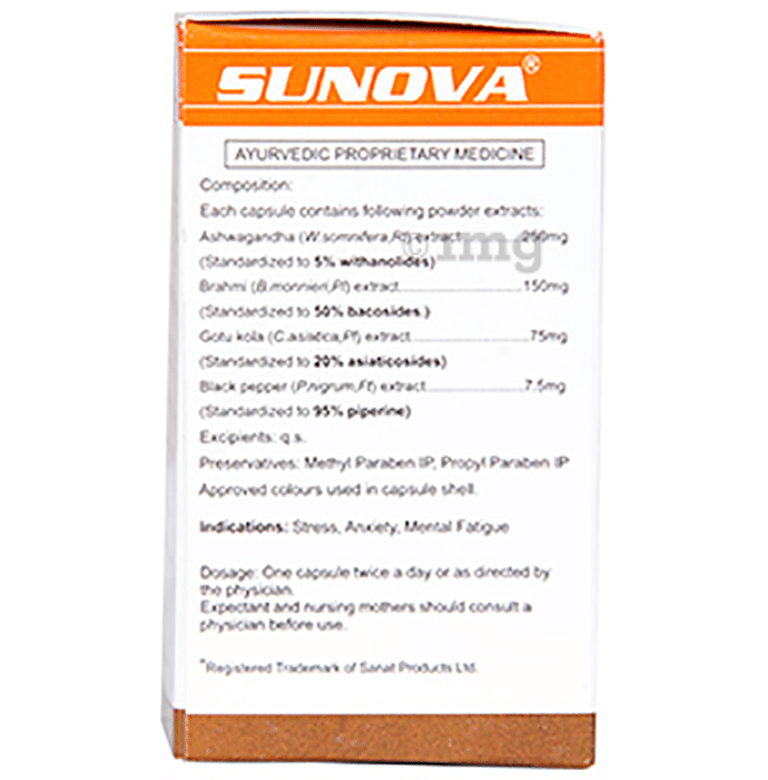 SUNOVA Anti-Stress, Self Relief Formula Price in India - Buy SUNOVA Anti- Stress, Self Relief Formula online at