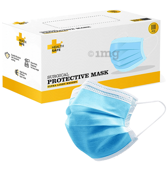 Health Safe Ultra Light Weight Surgical Protective Mask Blue