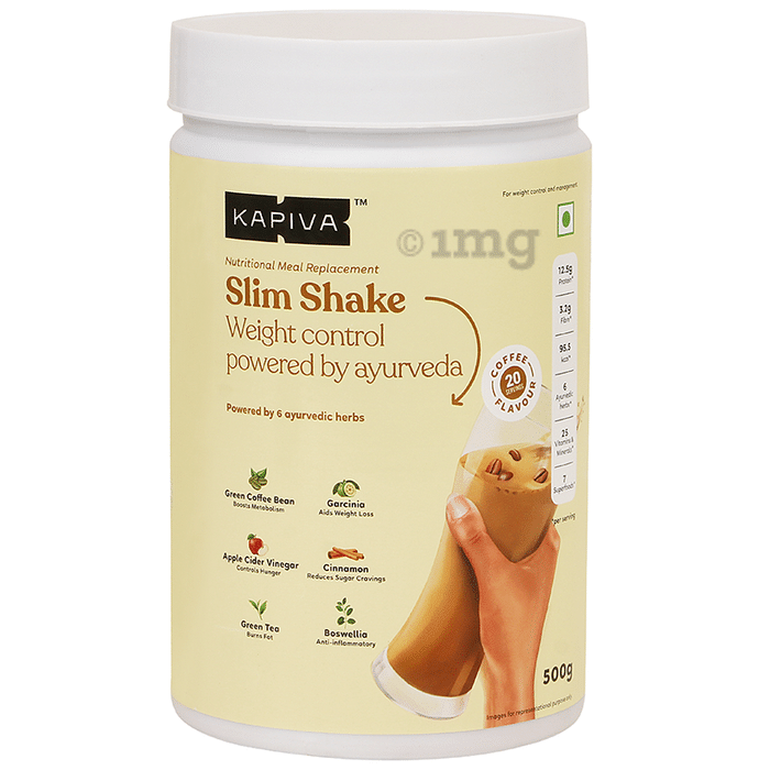 Kapiva Slim Shake with High Protein & High Fibre | Flavour Coffee