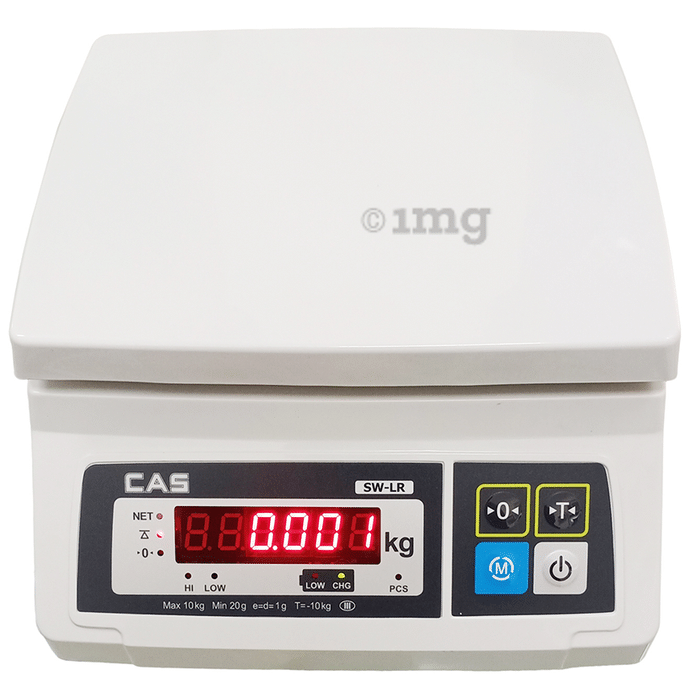 CAS SWLR2 Electronic Rechargeable Weighing Scale with Dual Display (2kg x 0.2g)