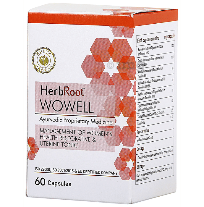 Surya Herbal HerbRoot Wowell Capsule