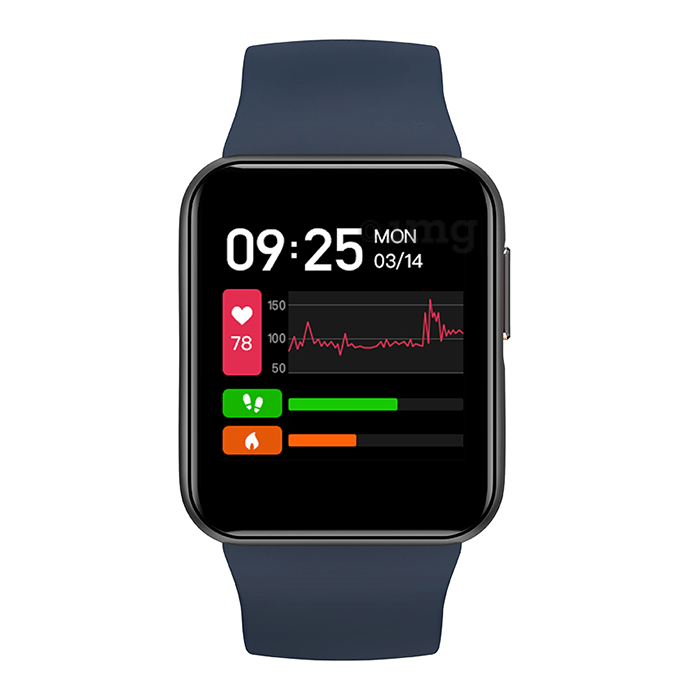 GOQii Smart Vital Lite with 3 Months Health & Personal Coaching Subscription HD Smart Watch Berry Blue