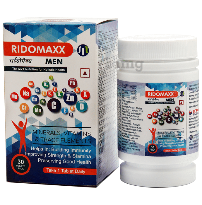 Ridomaxx Men Minerals Vitamins and Trace Elements Tablet