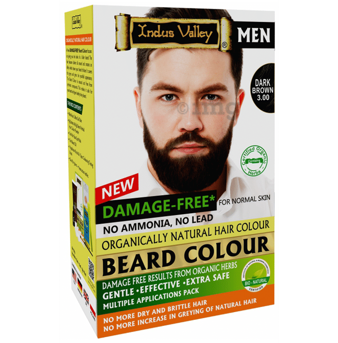 Indus Valley Damage Free Men Beard Colour Dark Brown