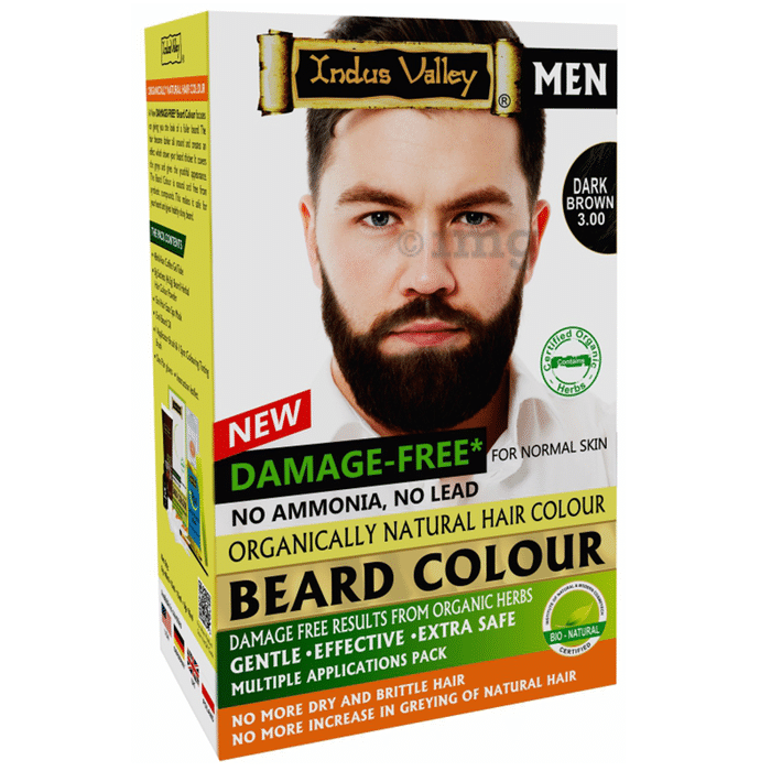 Indus Valley Damage Free Men Beard Colour Dark Brown