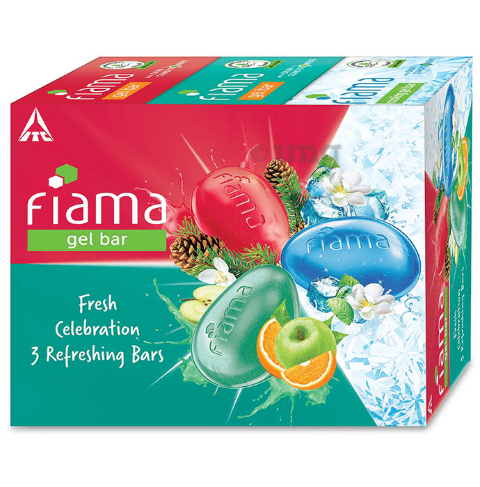 Fiama Gel Bar (125gm Each) Fresh Celebration