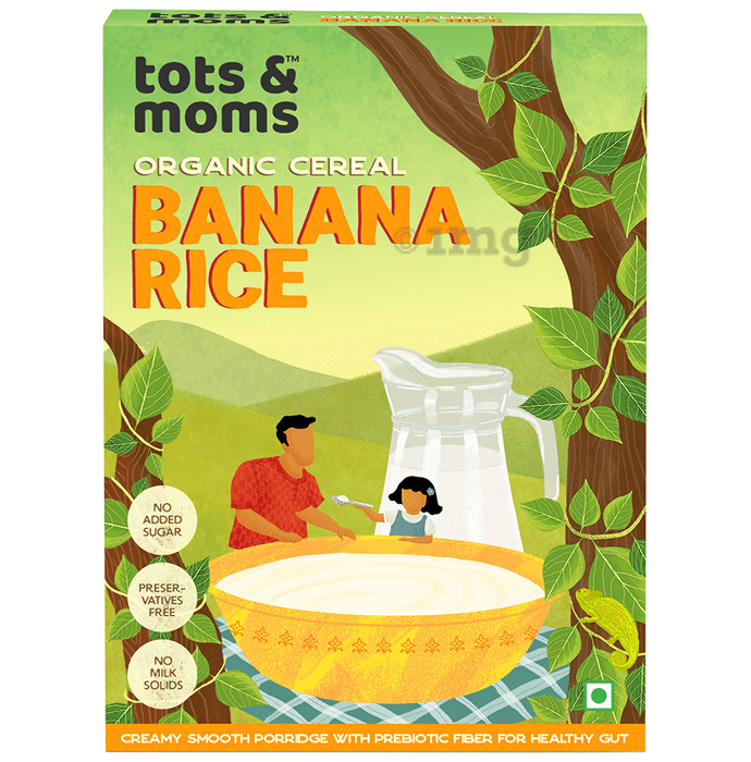 Tots and Moms Organic Cereal 6 Month+ Cereal Banana Rice