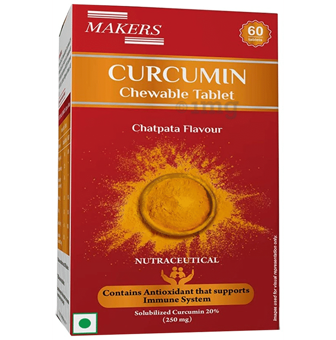 Makers Chatpata Curcumin Chewable Tablet