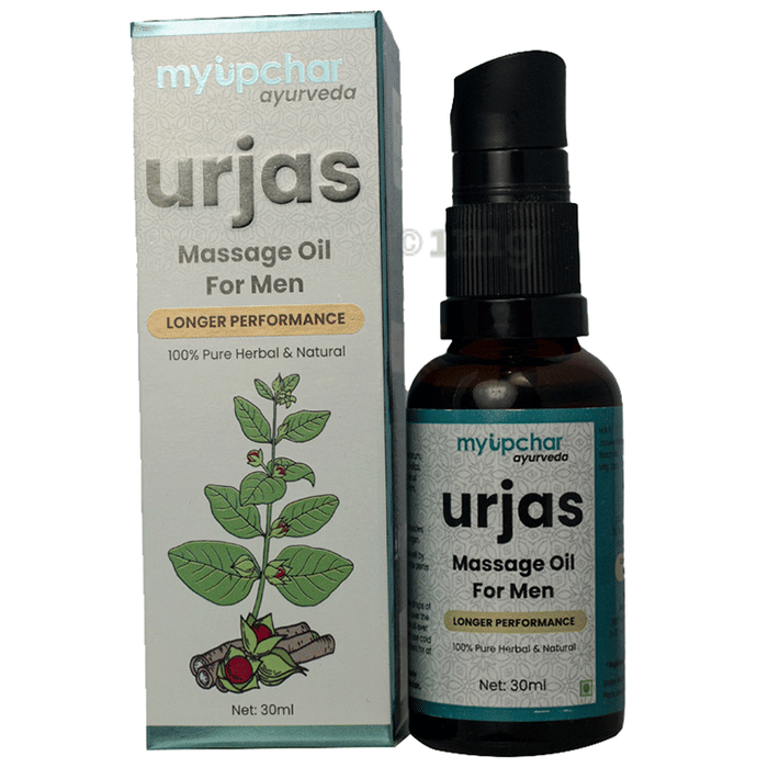 Myupchar Ayurveda Urjas Massage Oil for Men Buy pump bottle of 30 ml