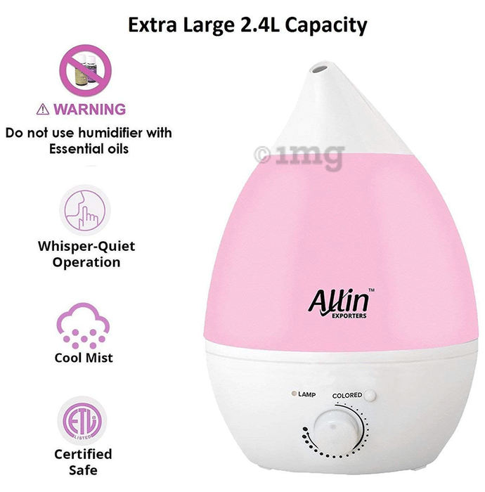 Home car air aroma humidifier-Pink XXBFDT Cool Mist Ultrasonic Humidifiers with Large Water Tank 